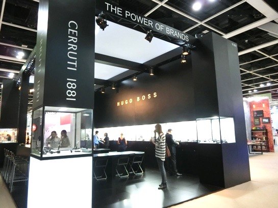 HUGO BOSS exhibition booth at HKTDC